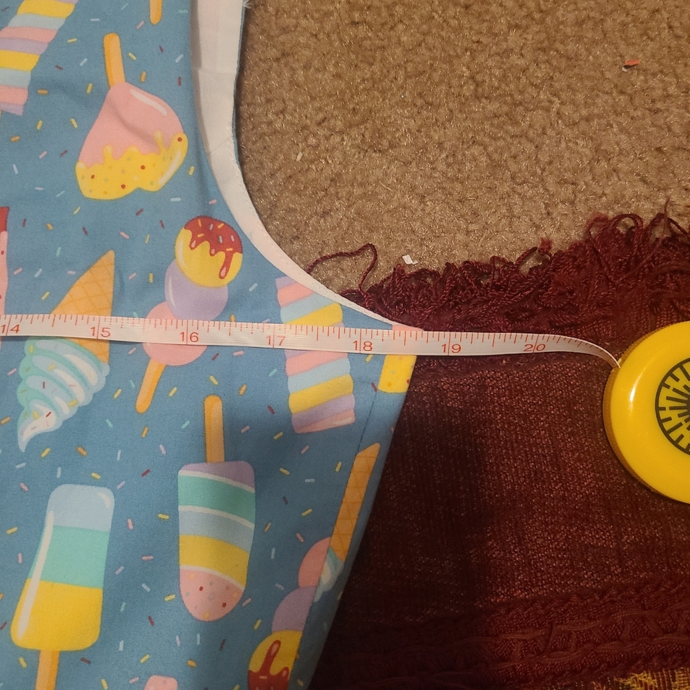 Unique Vintage Ice Cream Print Dress Large - Picture 4 of 5
